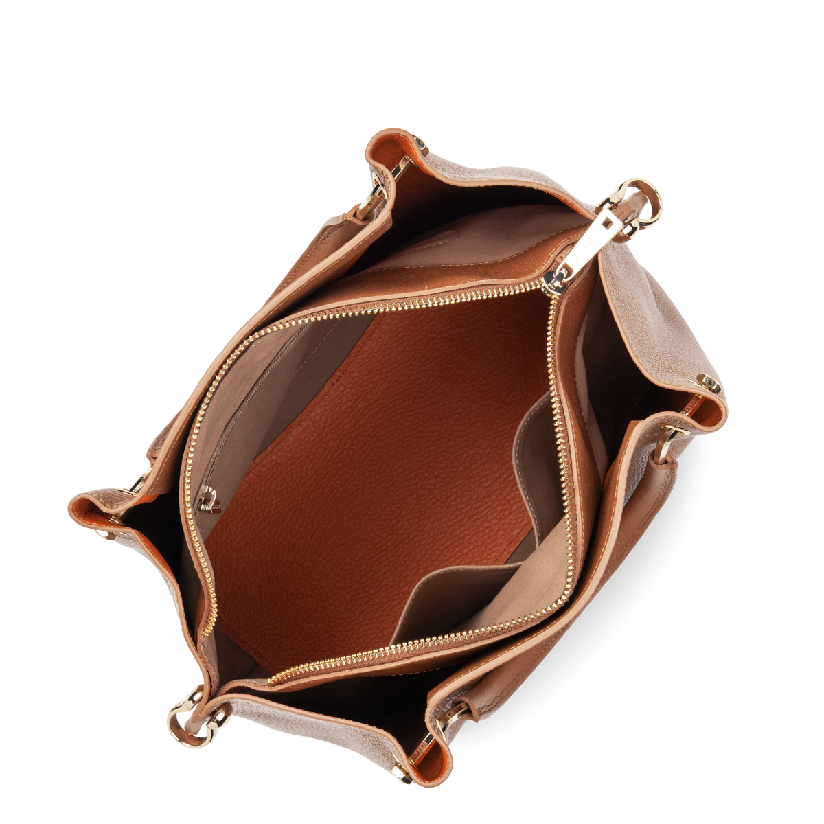 grand sac à main - foulonné double 