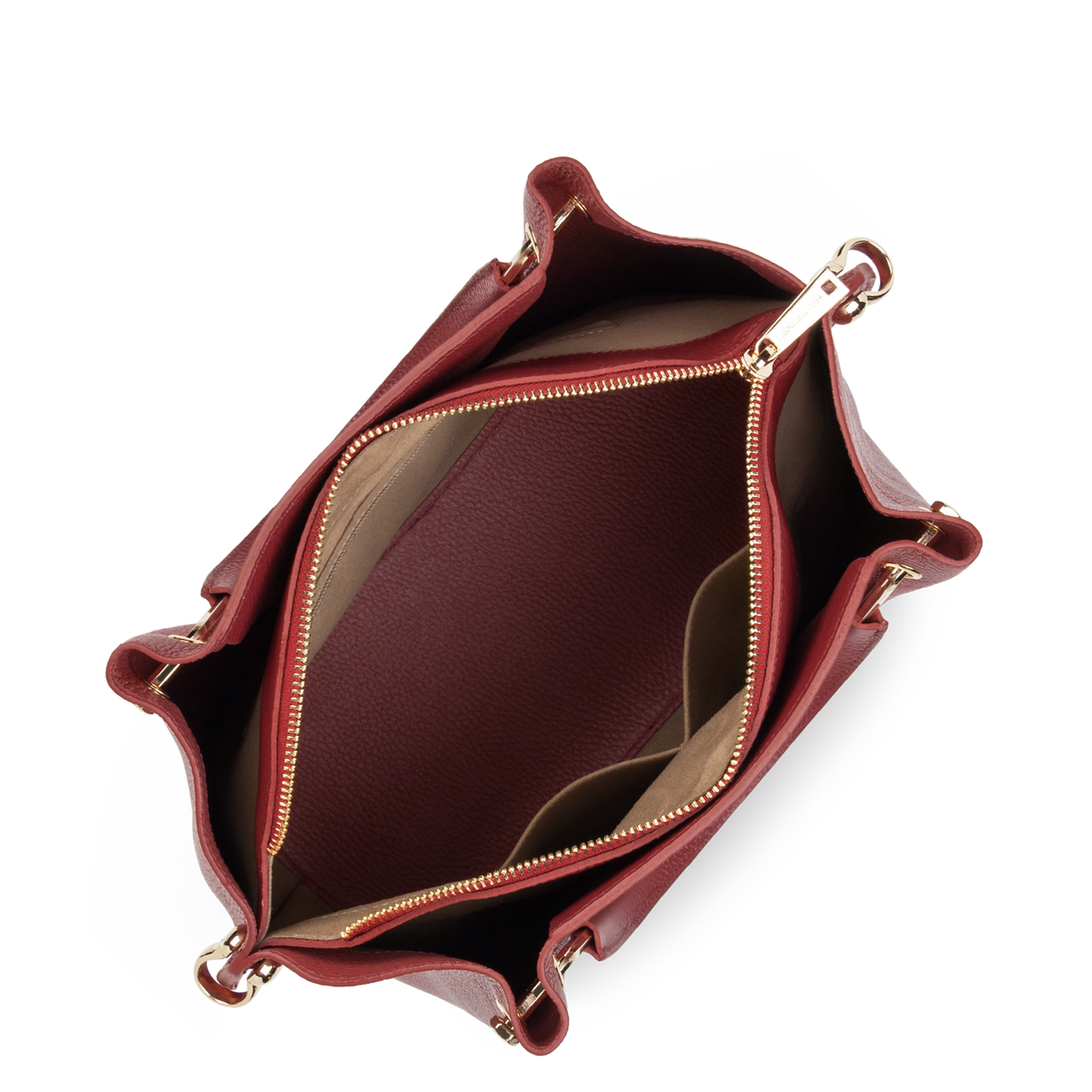 grand sac à main - foulonné double 