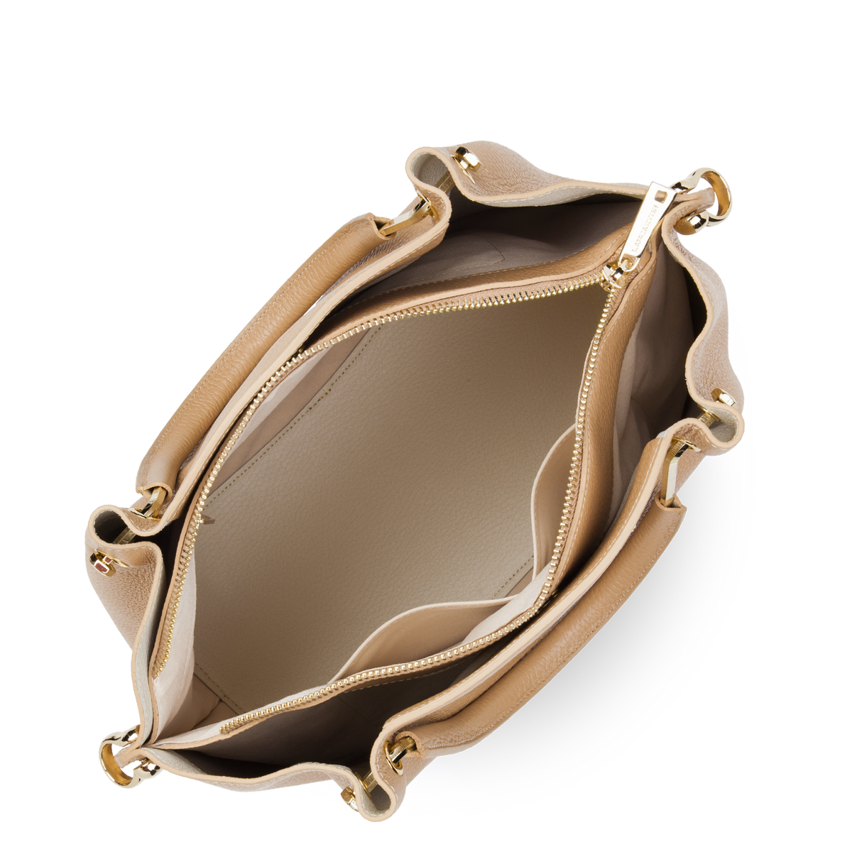 grand sac à main - foulonné double 
