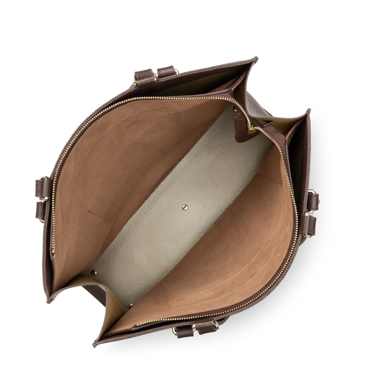très grand sac cabas épaule - foulonné double daily 