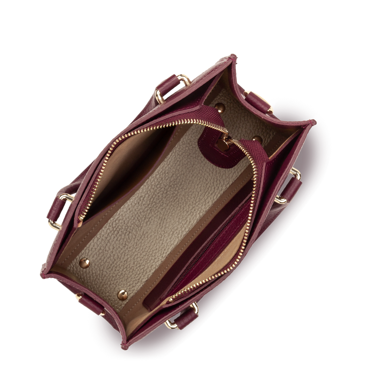 petit sac à main - foulonné double 