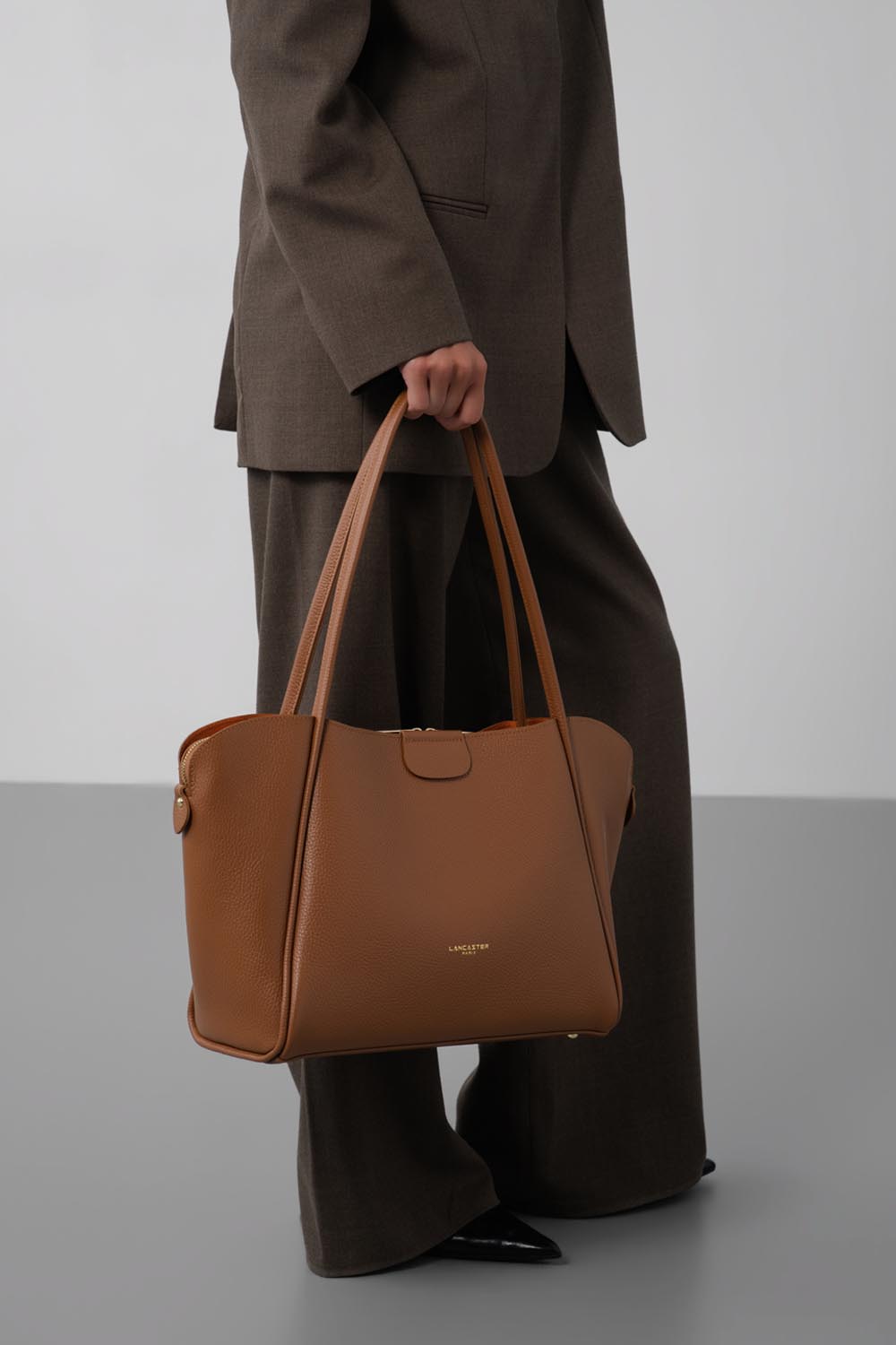 très grand sac cabas épaule - ida double 