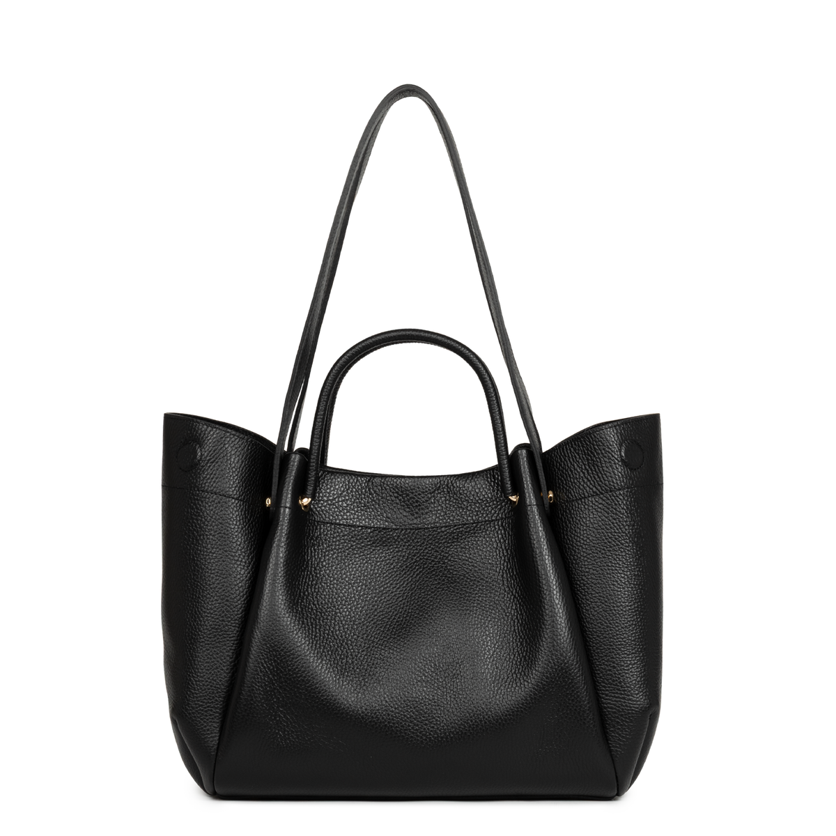 très grand sac cabas épaule - foulonné double louisa 