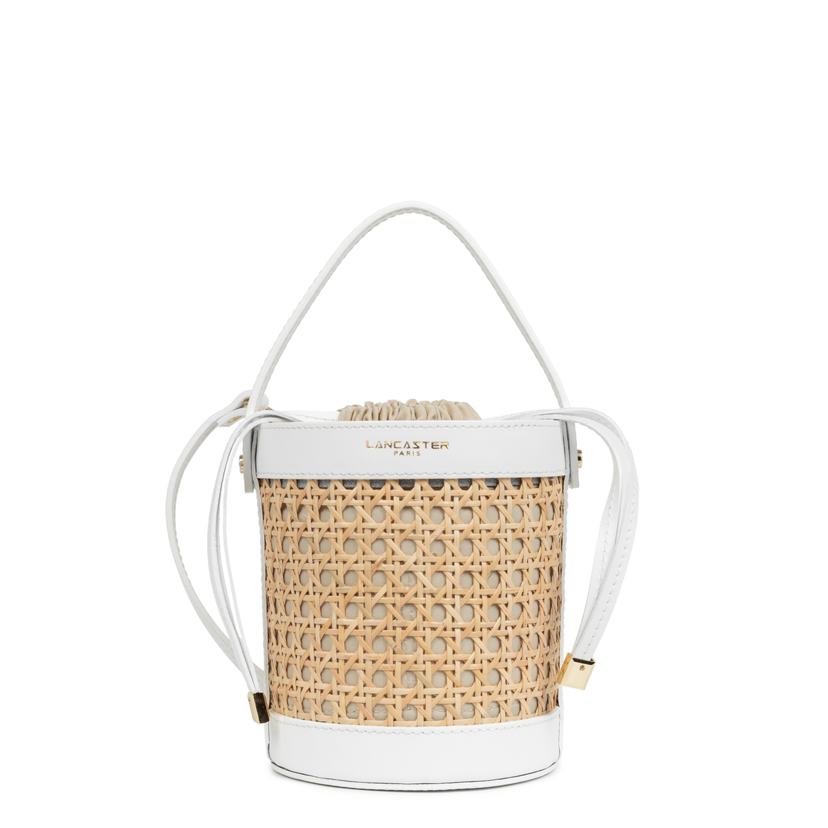 petit sac seau - cannage rotin 