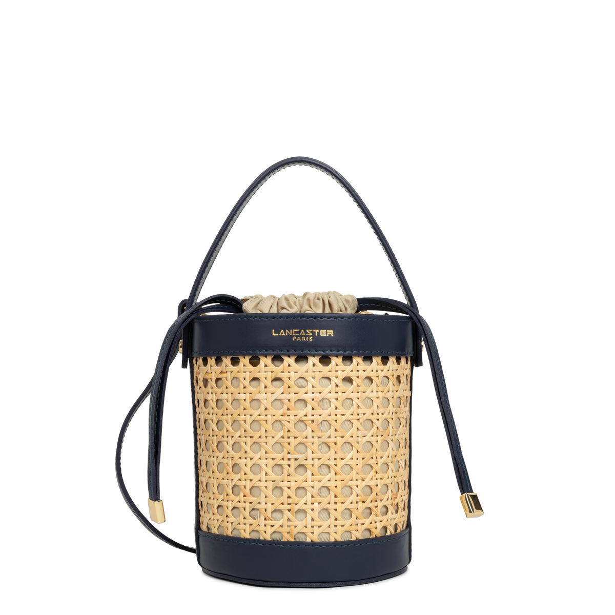 petit sac seau - cannage rotin 