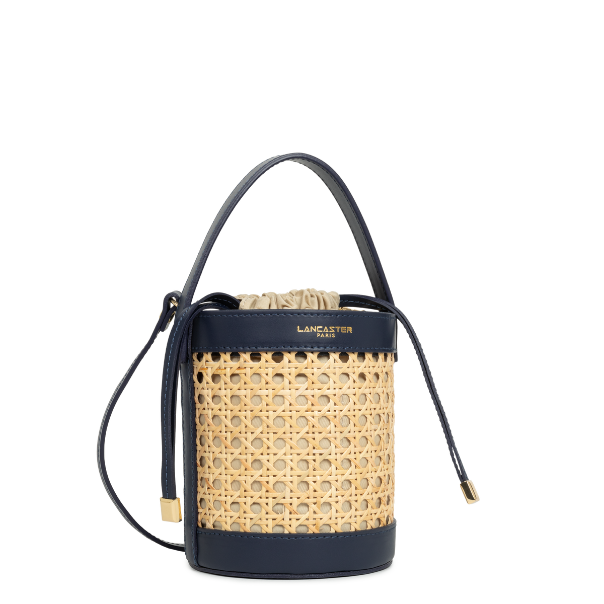 petit sac seau - cannage rotin 