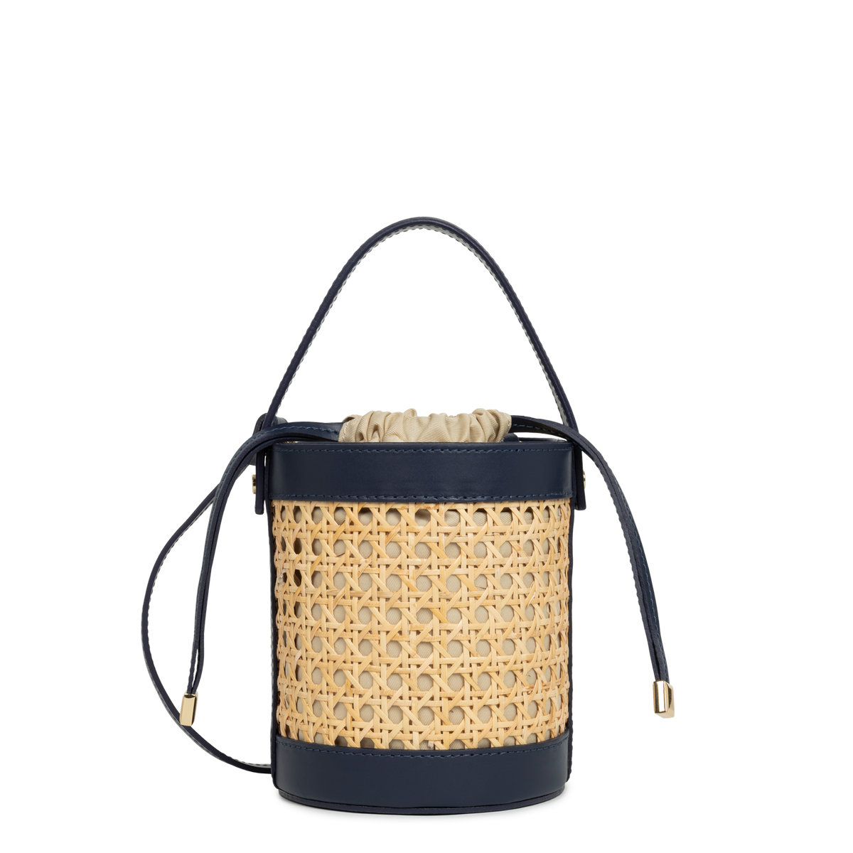 petit sac seau - cannage rotin 
