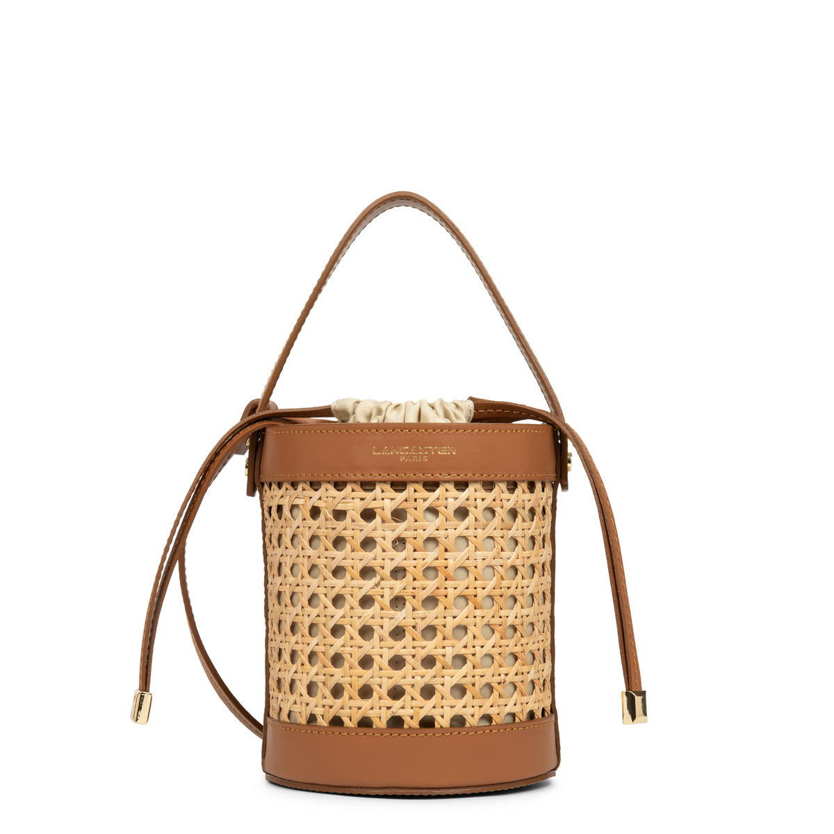 petit sac seau - cannage rotin 