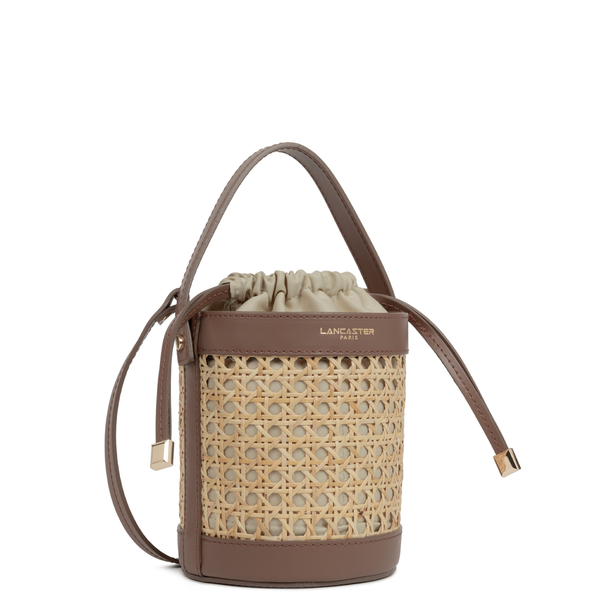 petit sac seau - cannage rotin 