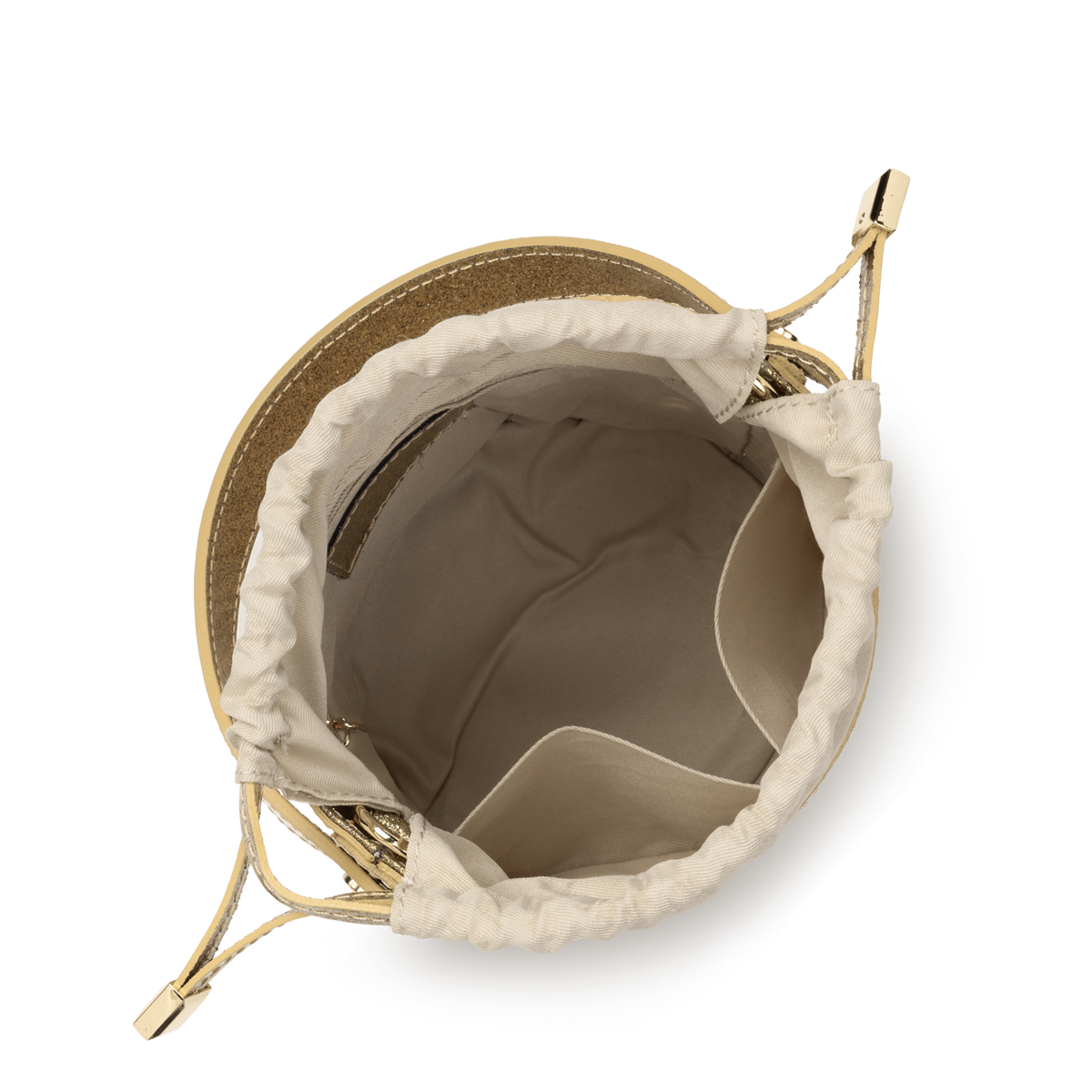 petit sac seau - cannage rotin 