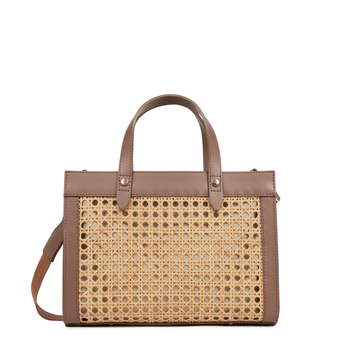 petit sac cabas main - cannage rotin 