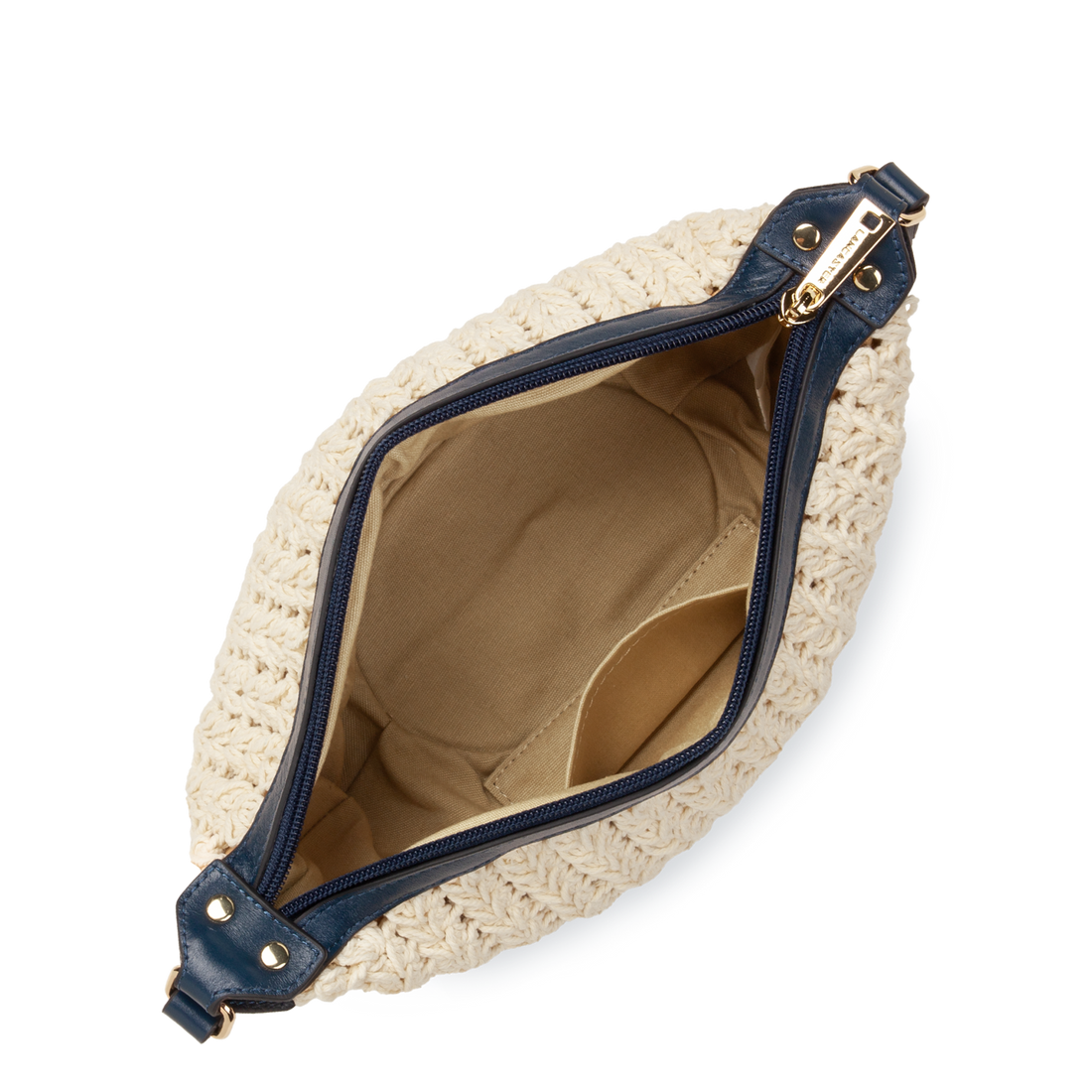 petit sac besace - tressé coton 