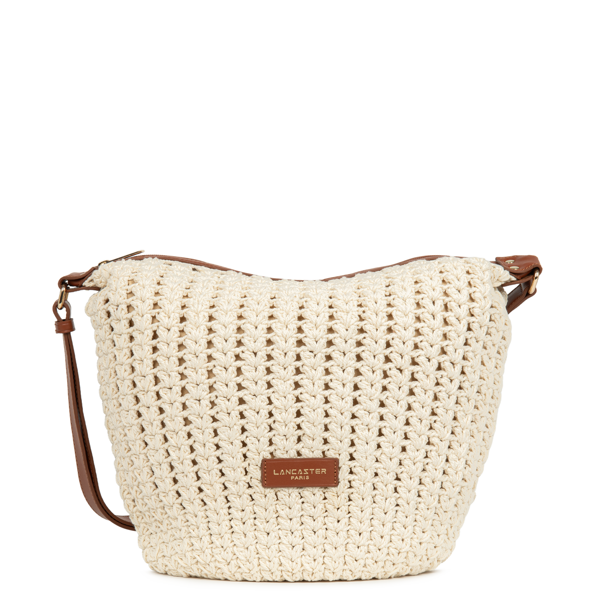 grand sac seau - tressé coton 