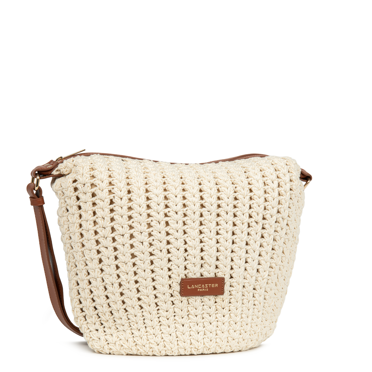 grand sac seau - tressé coton 