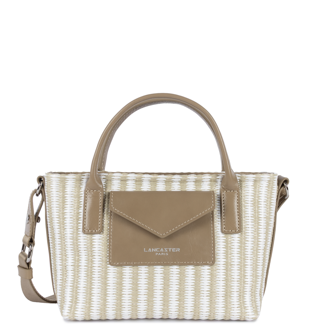 mini sac cabas main - kba marinière osier 