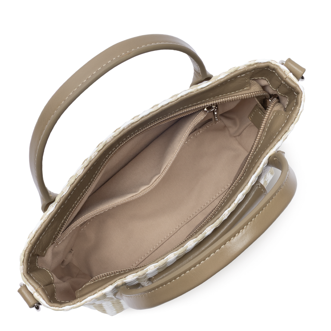 mini sac cabas main - kba marinière osier 